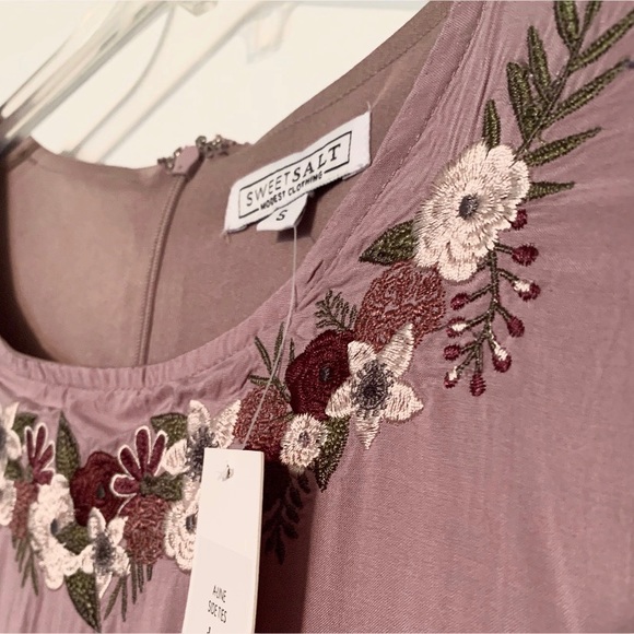 Sweet Salt women’s size small mauve purple “Lacey Dress” A-line - Picture 10 of 10
